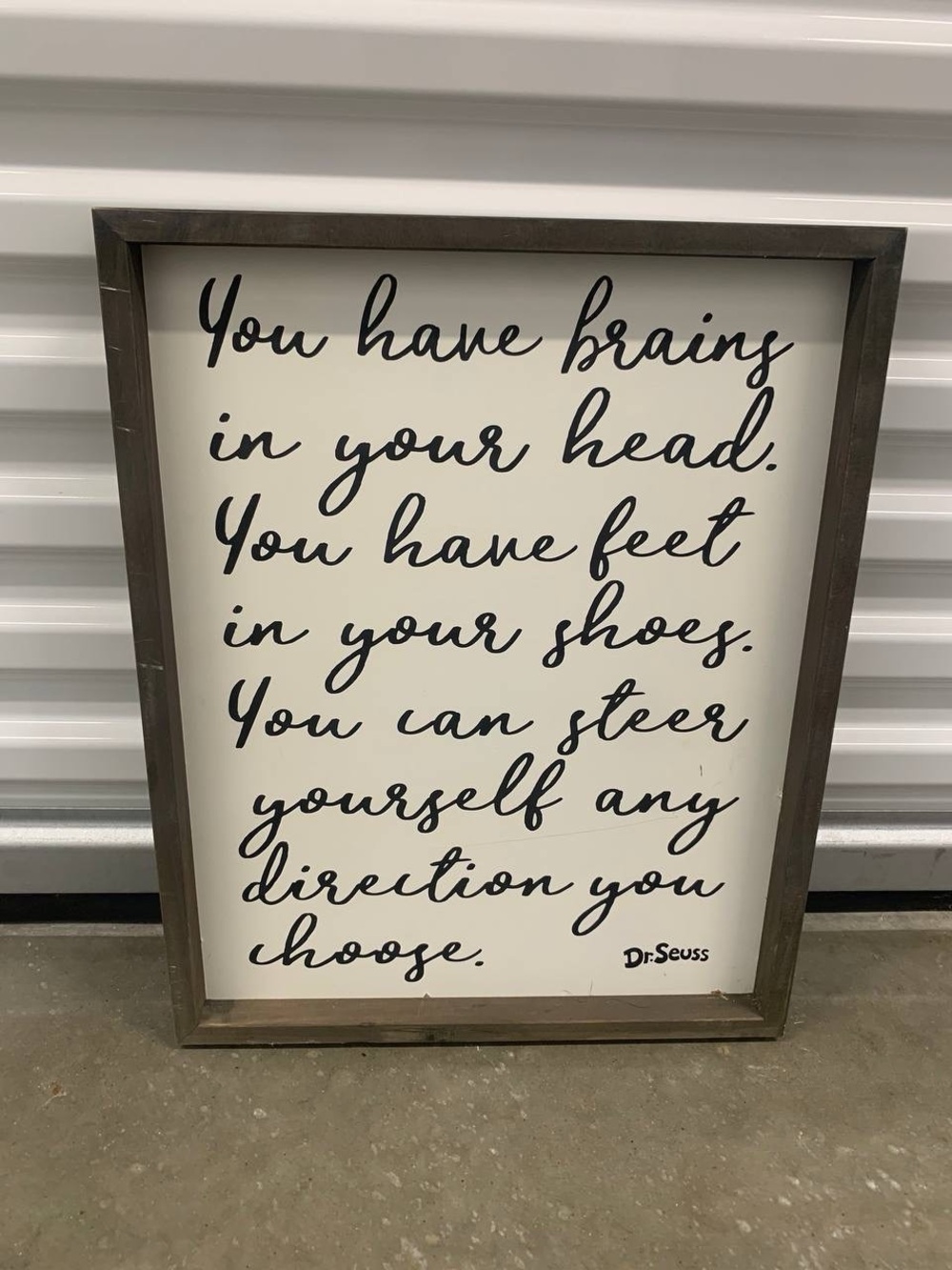 Dr. Seuss Designs 16x20 Framed Inspirational Quote Wall Art Hobby Lobby